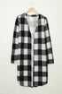Print Colorblock Long Cardigan